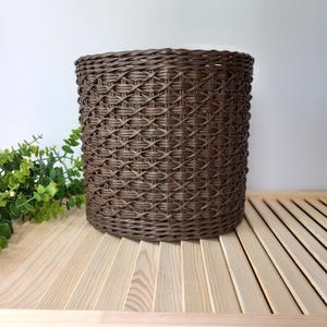 Brown Houseplant Basket for Indoor Garden Decor