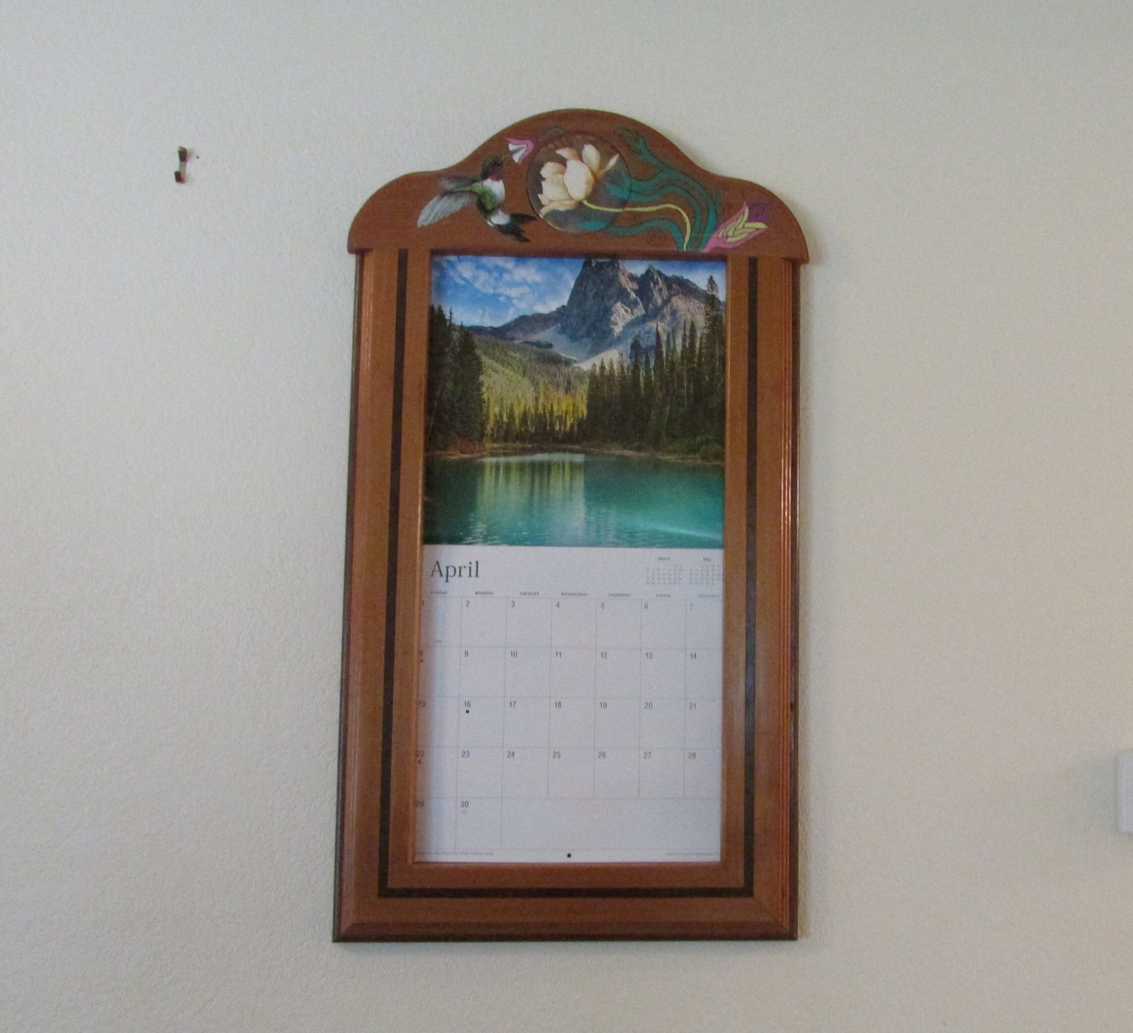 calendar frame calendar holder holder for calendar framed Etsy