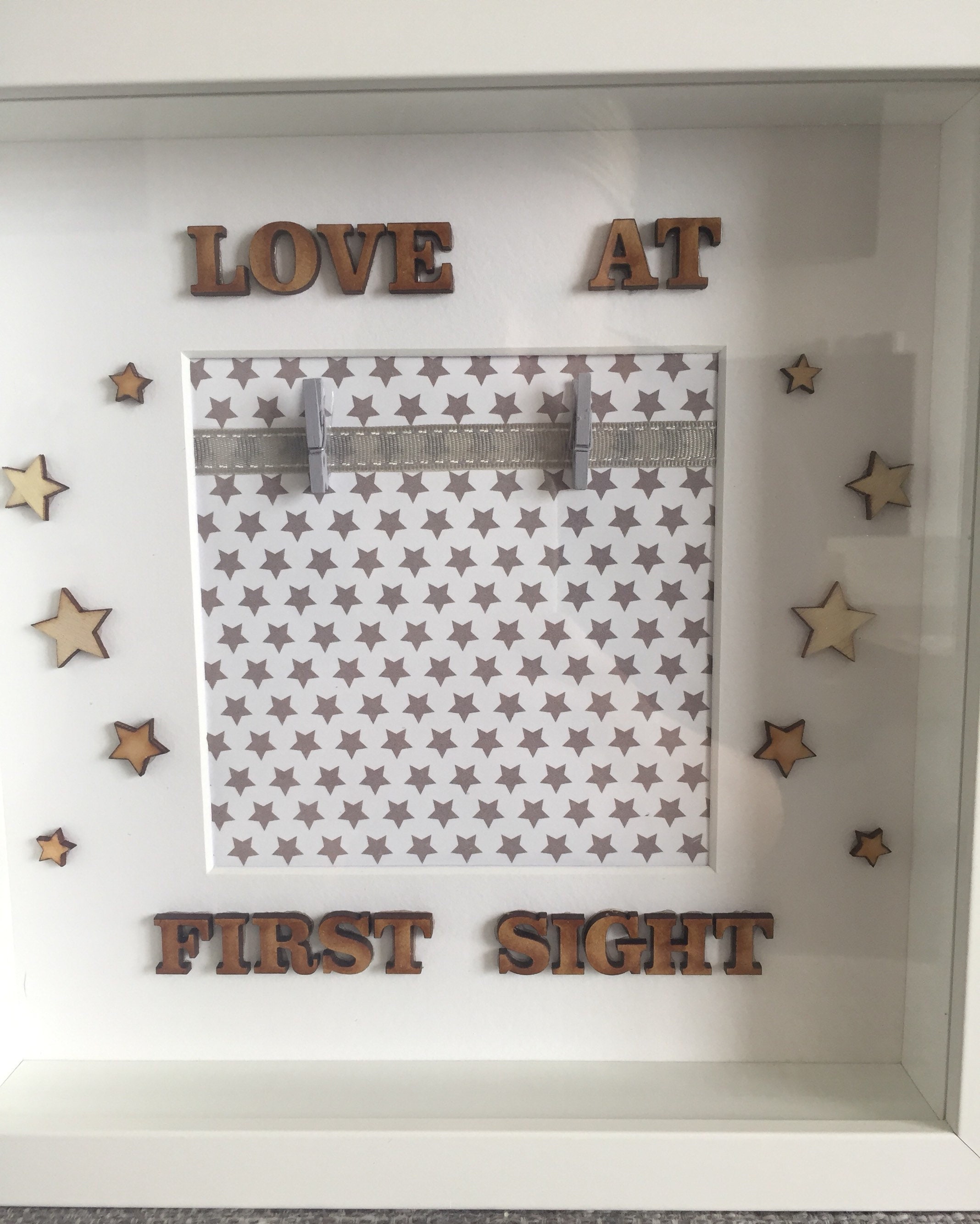 Love at First Sight Frame Baby Scan/first Baby Picture Etsy