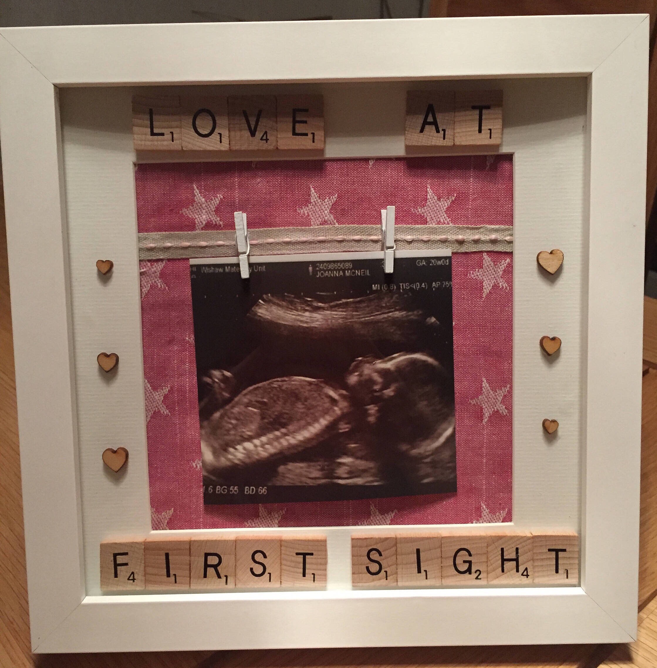 Love at First Sight Frame Baby Scan/first Baby Picture Etsy