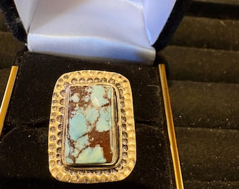 Turquoise silver ring