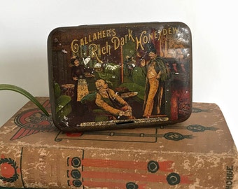 Vintage Gallaher's Rich Dark Honeydew Tobacco Tin: Collectible Tobacciana
