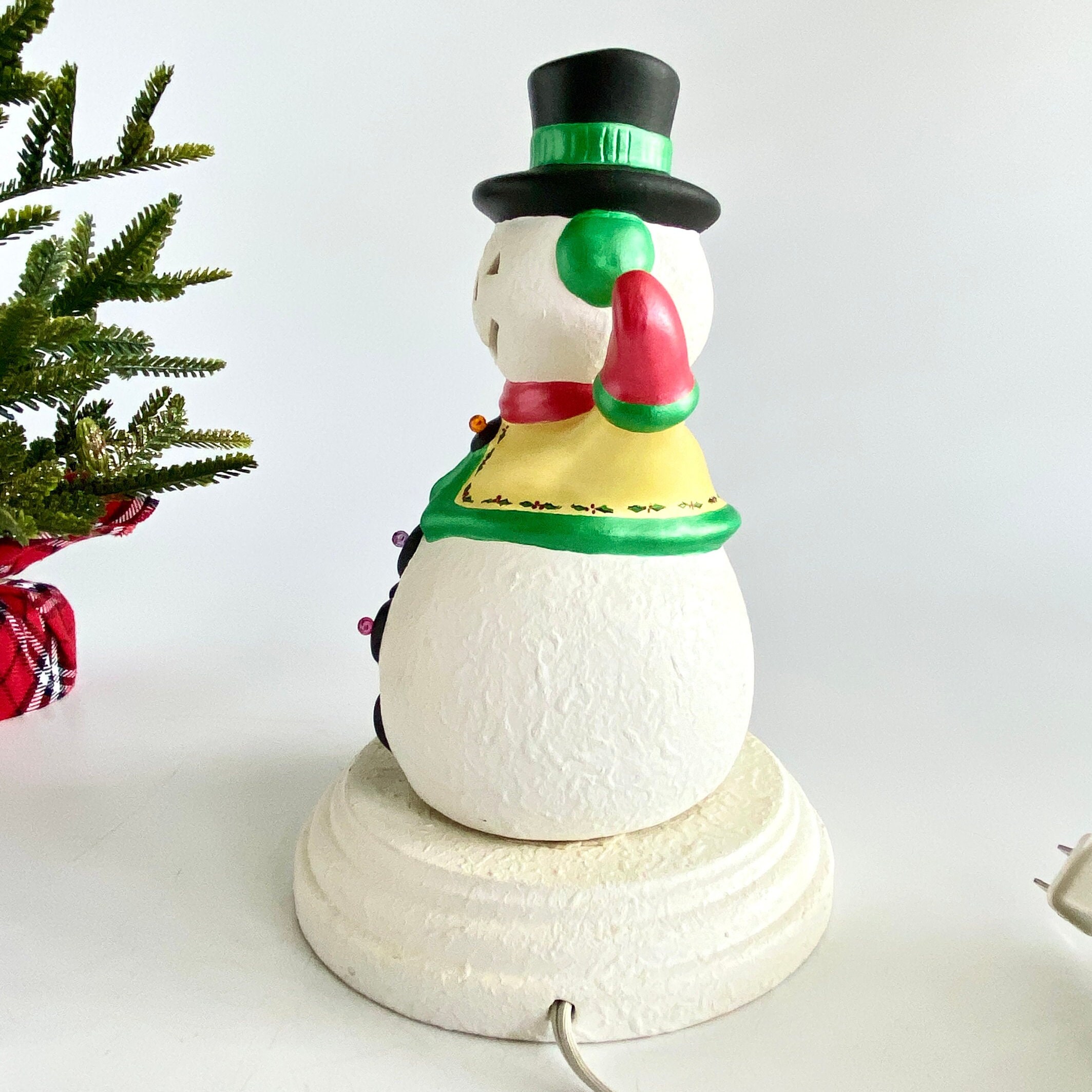 Hallmark Mitford Snowman Coffee Tea Pot Kettle Enamelware