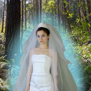 Vintage 3-Layer Veil with Headpiece