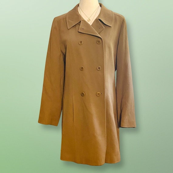 Jones New York Brown Wool Trench Coat - image 9