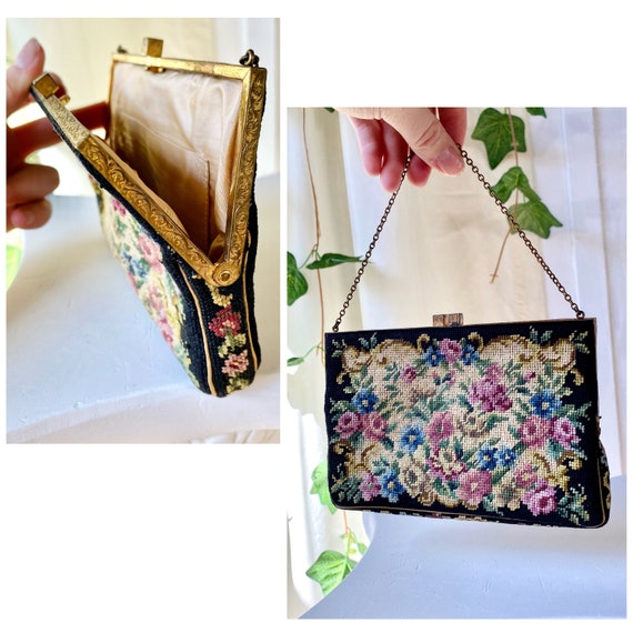 Vintage Rectangular Clutch With Embroidery Detail