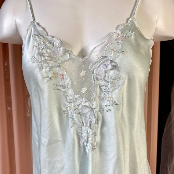 Light Turquoise Vintage Nightgown & Night Robe - Gem