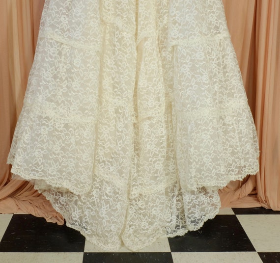 Lace Multi Tiered All Lace Wedding Dress - image 7