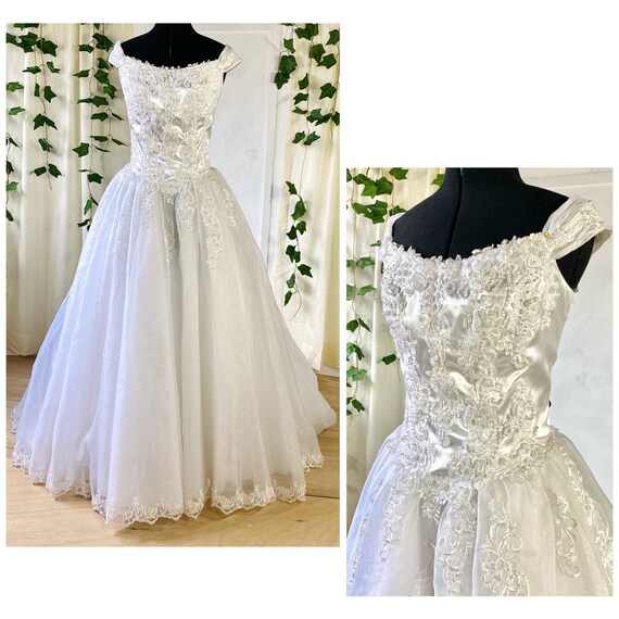 Kathryn La' Croix Ballgown with Tulle Skirt and Train