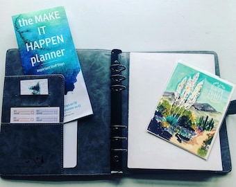 the MAKE IT HAPPEN planner, a5 12 month kit