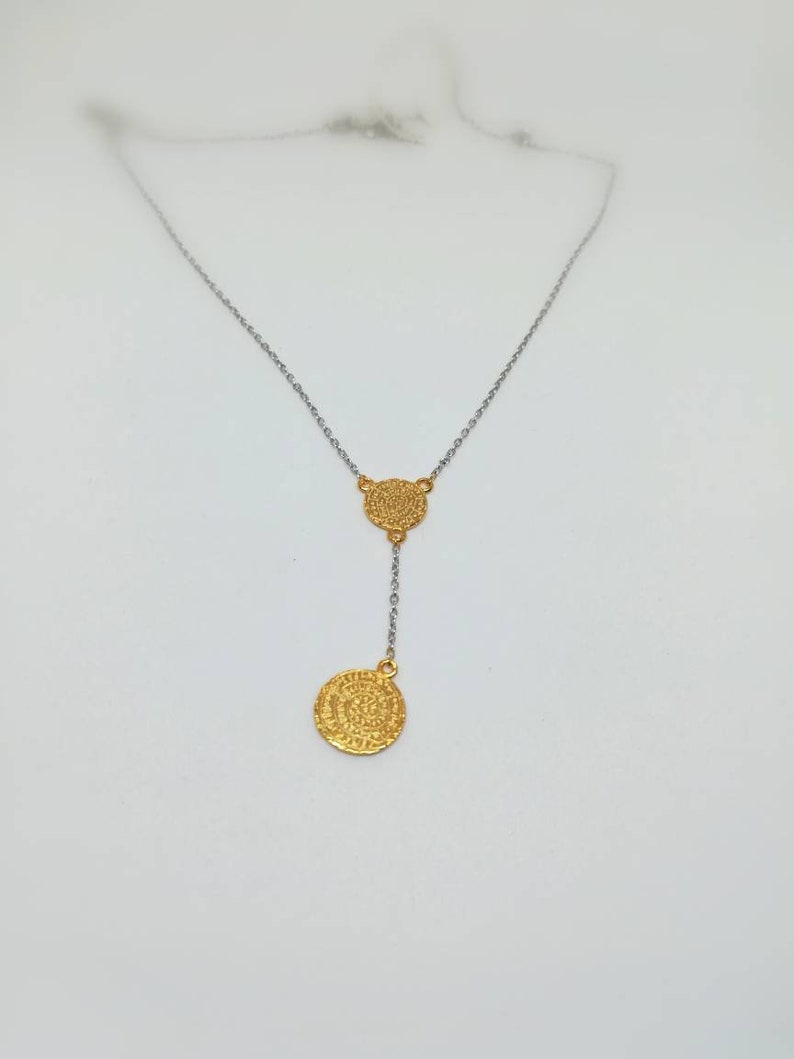 Phaistos Disc Necklace/sterling Silver 925/gold - Etsy