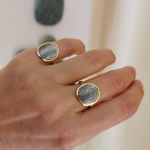 Phaistos disk ring /Sterling Silver 925 /Minoan Jewelry /Greek Ancient Jewellery /Hand Made Jewellery/Coin ring /Unisex