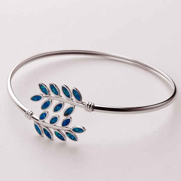 High quality Sterling silver 925 bracelets/ Opal bracelets / spiral bracelet/ phaistos bracelet/ leaf bracelet /Greek Ancient Jewellery