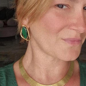 Necklace /Greek Ancient Jewelry/ Sterling silver 925 gold plated