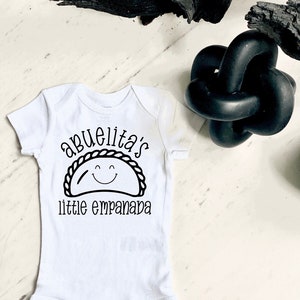 Abuelita&#39;s Little Empanada Baby Bodysuit *CUSTOMIZABLE*