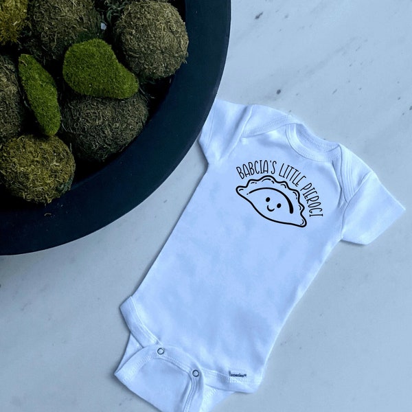 Babcia's Little Pierogi Baby Bodysuit, Grandma's Little Pierogi, Dziadek's Little Pierogi, CUSTOMIZABLE