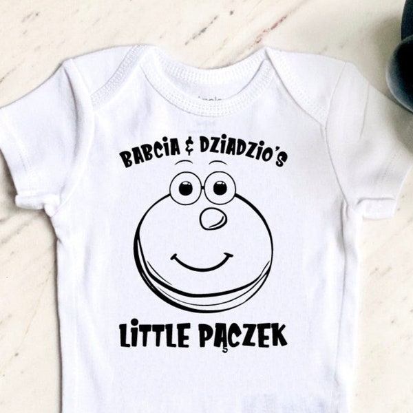 Body bébé Babcia et Dziadzio's Little Paczek, Petit paczek de grand-mère, Petit paczek de Dziadzio, PERSONNALISABLE