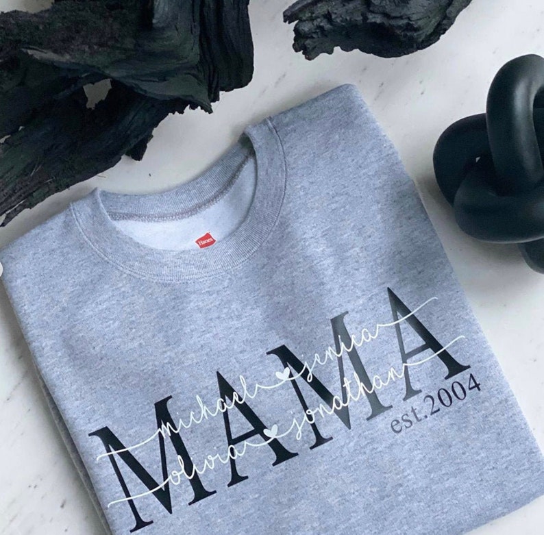 Mom Sweater Mama Sweater Mothers Day Gift Personalized Mom Etsy New