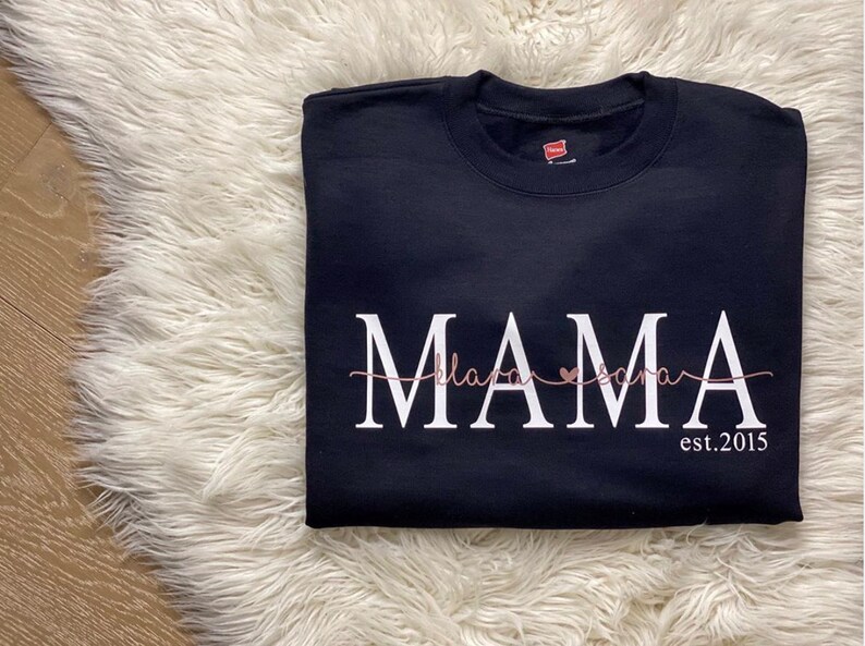 Mom Sweater Mama Sweater Mothers Day Gift Personalized Mom Etsy New