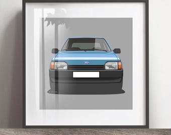 Ford Begleiter MK4 Kunstwerk Druck, Dekoration, Dekoration, Rahmen nicht inbegriffen, Weihnachtsgeschenk, Wand Kunst Druck, Geburtstag Geschenkidee.