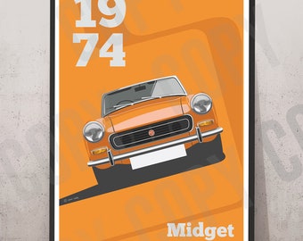 MGA and MG Midget Car Print 1961, Original Advertising Wall Art - Etsy