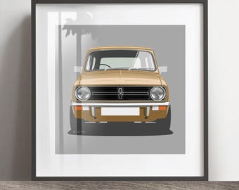 Mini Clubman Kunstdruck, Dekoration, Dekoration, Rahmen nicht inbegriffen, Weihnachtsgeschenk, Geburtstagsgeschenk, Geschenkidee für Ehemann.