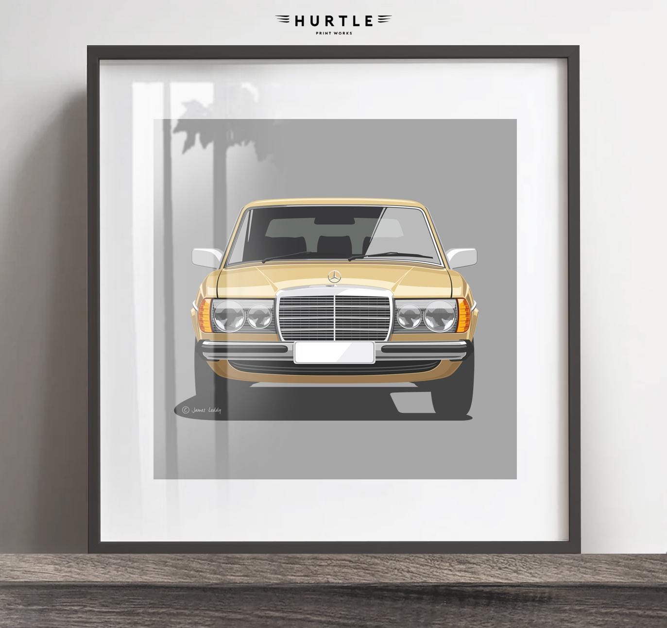 Mercedes w123 poster - Etsy 日本