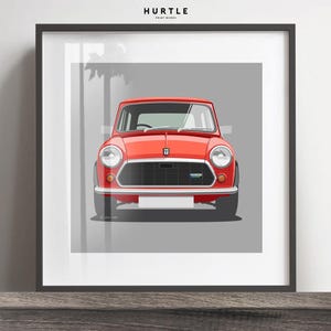 Stampa artistica della città di Austin Mini, aggiungi registro e colore, cornice non inclusa, stampa da parete, regalo di Natale, compleanni, idea regalo per il marito