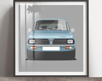 Triumph Toledo print, Add reg & colour, Frame not included, Wall art