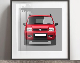 Ford Panda 4x4 - Kunstdruck, Dekoration, Dekoration, Rahmen nicht inbegriffen, Weihnachtsgeschenk, Kunstdruck, Geburtstagsgeschenk. Valentinstag Geschenk