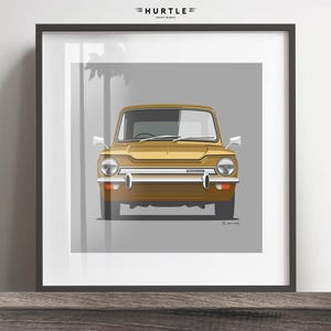 Hillman imp-kunstwerkafdruk, reg. en kleur toevoegen, lijst niet inbegrepen, muurafdruk, kerstcadeau, verjaardagen, cadeau-idee echtgenoot