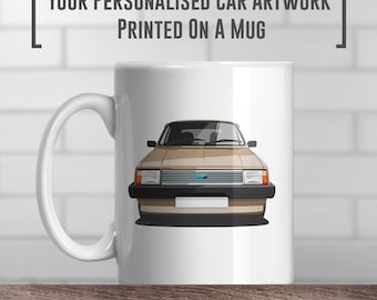 Austin Metro Mk1 Kaffeebecher, Farbe / Farbe, Geschenkidee, Muttertagsgeschenkidee, Geburtstagsgeschenk für ihn, Geschenk für sie