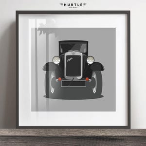 オースティン 7 アートワーク プリント、登録と色を追加、フレームは含まれません、壁掛けプリント、母の日ギフトのアイデア、誕生日、夫へのギフトのアイデア