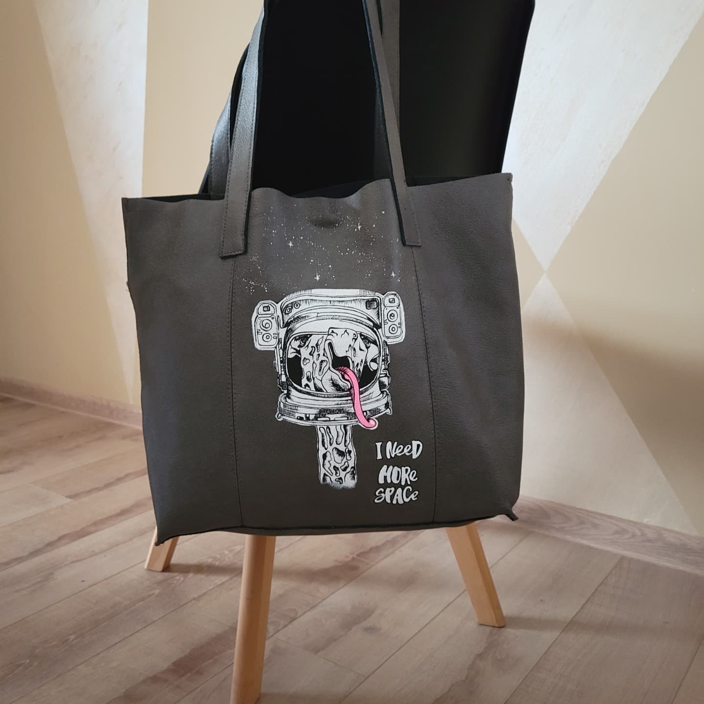 Hand Painted Bag Pop Art Bag Painted Shopping Bag Gift for 