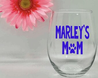 Regalo para mamá perruna Regalo para mamá perruna Copa de vino para mamá perruna Regalo personalizado para mamá perruna Amante de los perros Nuevo regalo para mamá perruna Regalo para amantes de los perros Mamá gata Tazas para amantes de los gatos