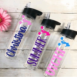 Personalized Cheerleading Gift Cheer Bottle Cheerleader Gift Personalized Bottle Custom Water Bottle Customized Cheer Team Gifts Cheer Cups