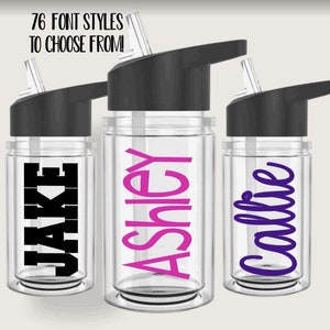 Kids Water Bottle Personalized Water Bottle Childrens Water Bottle Kids Cup Kids Tumblers Kids Gift For Kids Back To School Kids Tumbler Cup