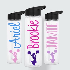 Personalized Cheerleading Gift Cheer Bottle Cheerleader Gift Personalized Bottle Custom Water Bottle Customized Cheer Team Gifts Cheer Squad
