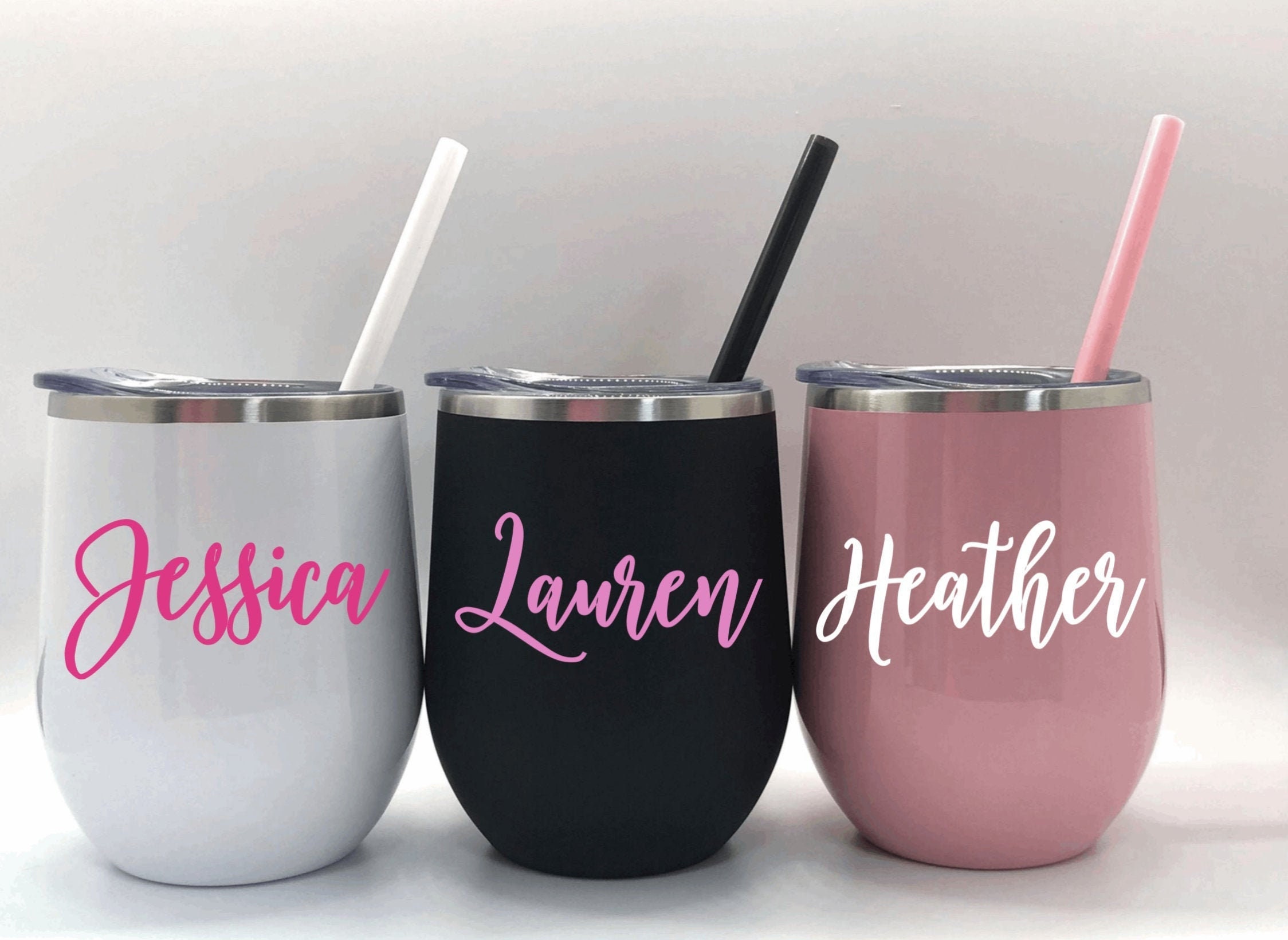 Personalized Wine Tumbler Customized Stainless Steel Travel Etsy
