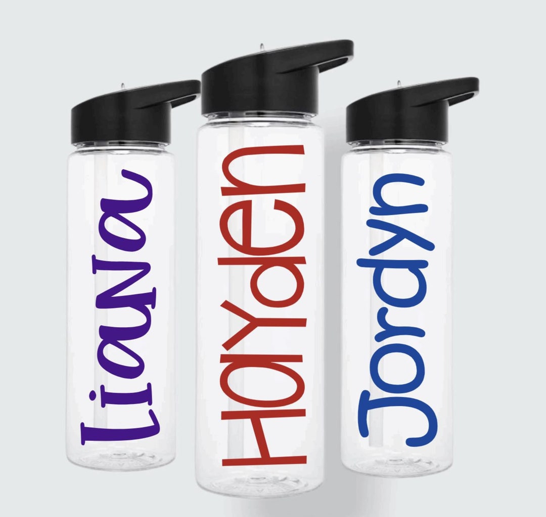 Personalized 24 Oz Water Bottle - Sports Bottle - Monogramed Water ...