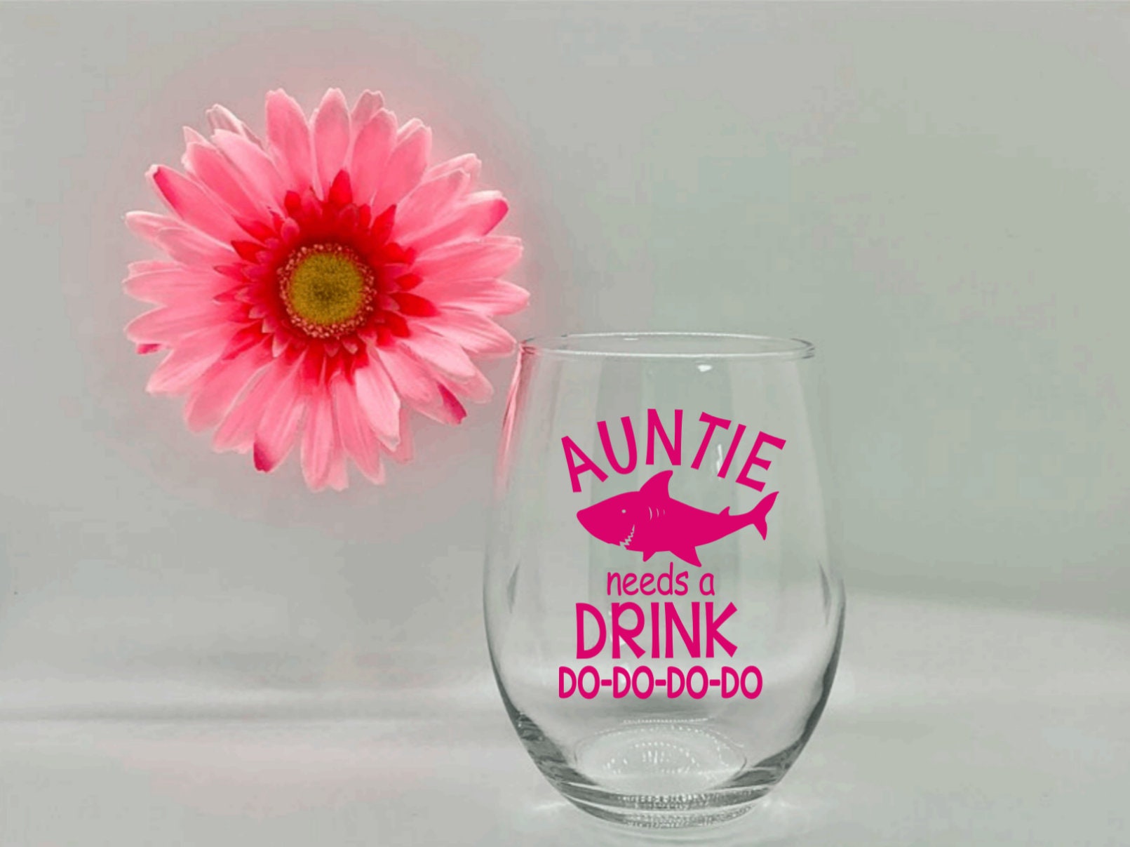 Aunt Like A Mom Only Cooler Engraved Wine Tumbler - LemonsAreBlue