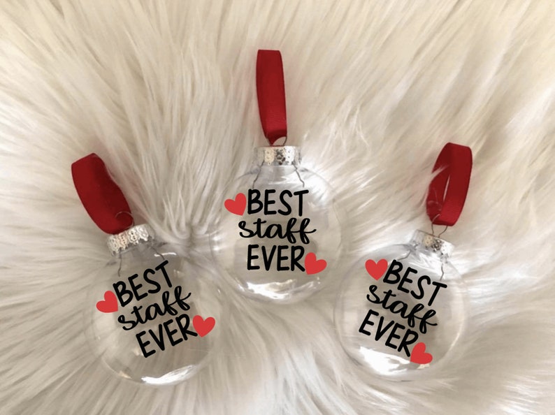 Best Staff Ever Christmas Ornament School Staff Ornament Best Etsy
