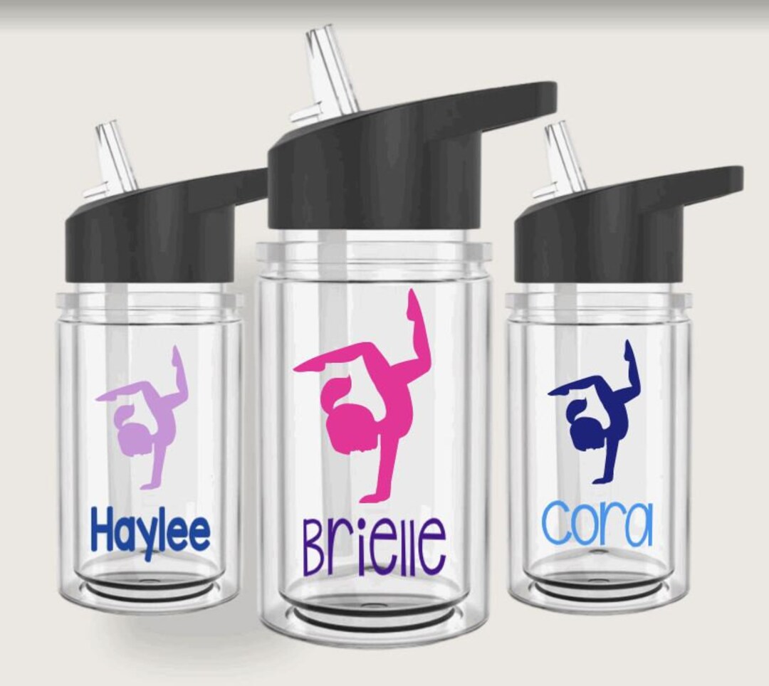 Personalized Gymnastics Water Bottle Gymnastics Party Favors Gymnast