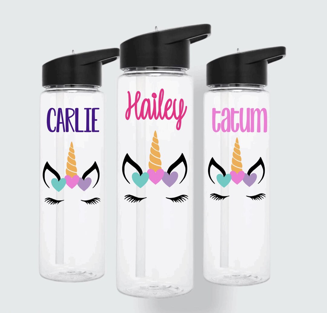 Unicorn Water Bottle With Straw Adorable Unicorn Kids Cup Childs