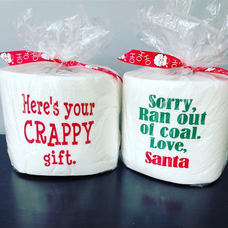 Christmas Gag Gift Secret Santa Gift Exchange Toilet Paper Etsy