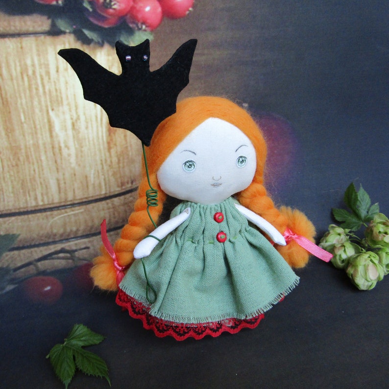 Custom witch doll Halloween plush toy Handmade rag doll with Etsy
