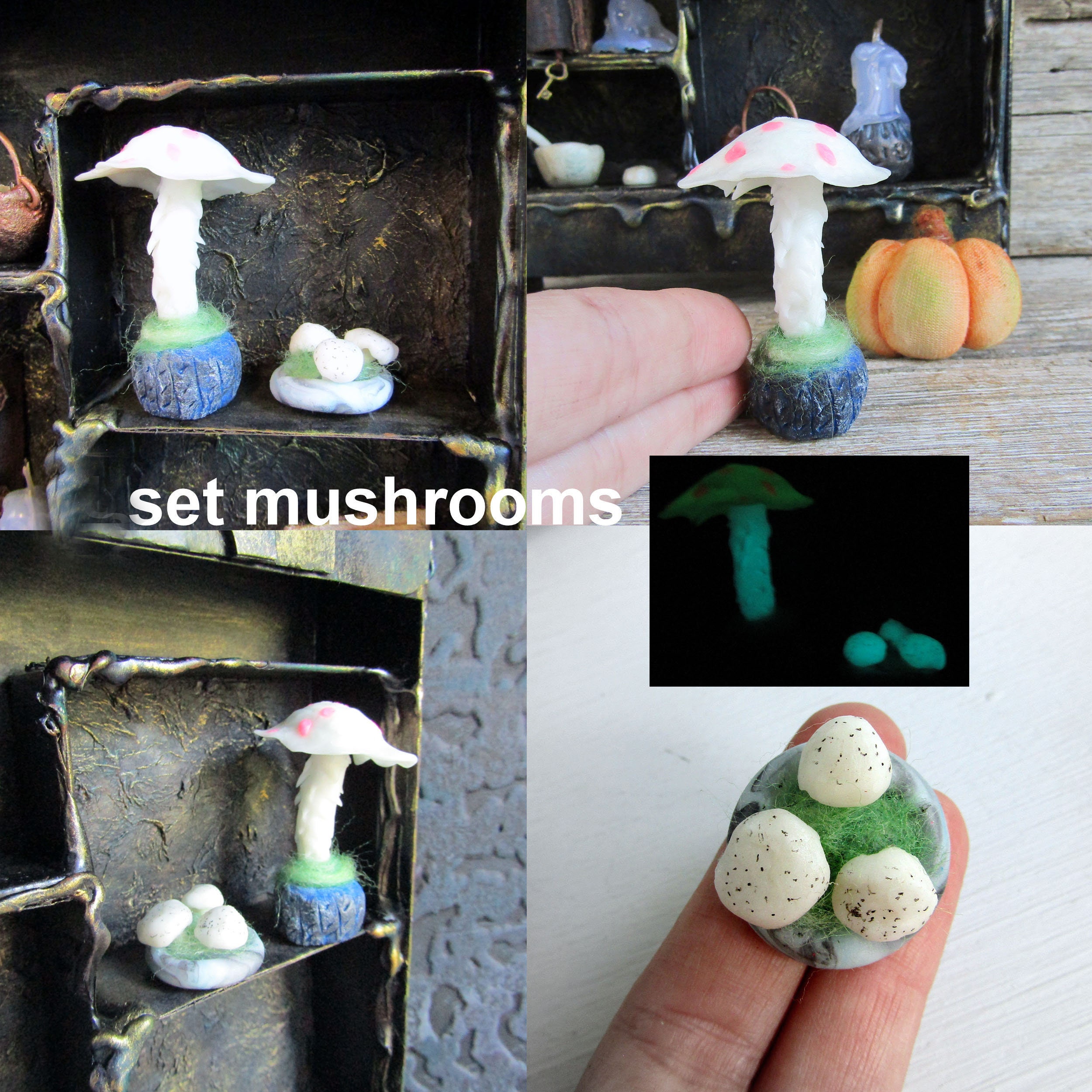Miniature witch dollhouse accessories Halloween miniatures Etsy