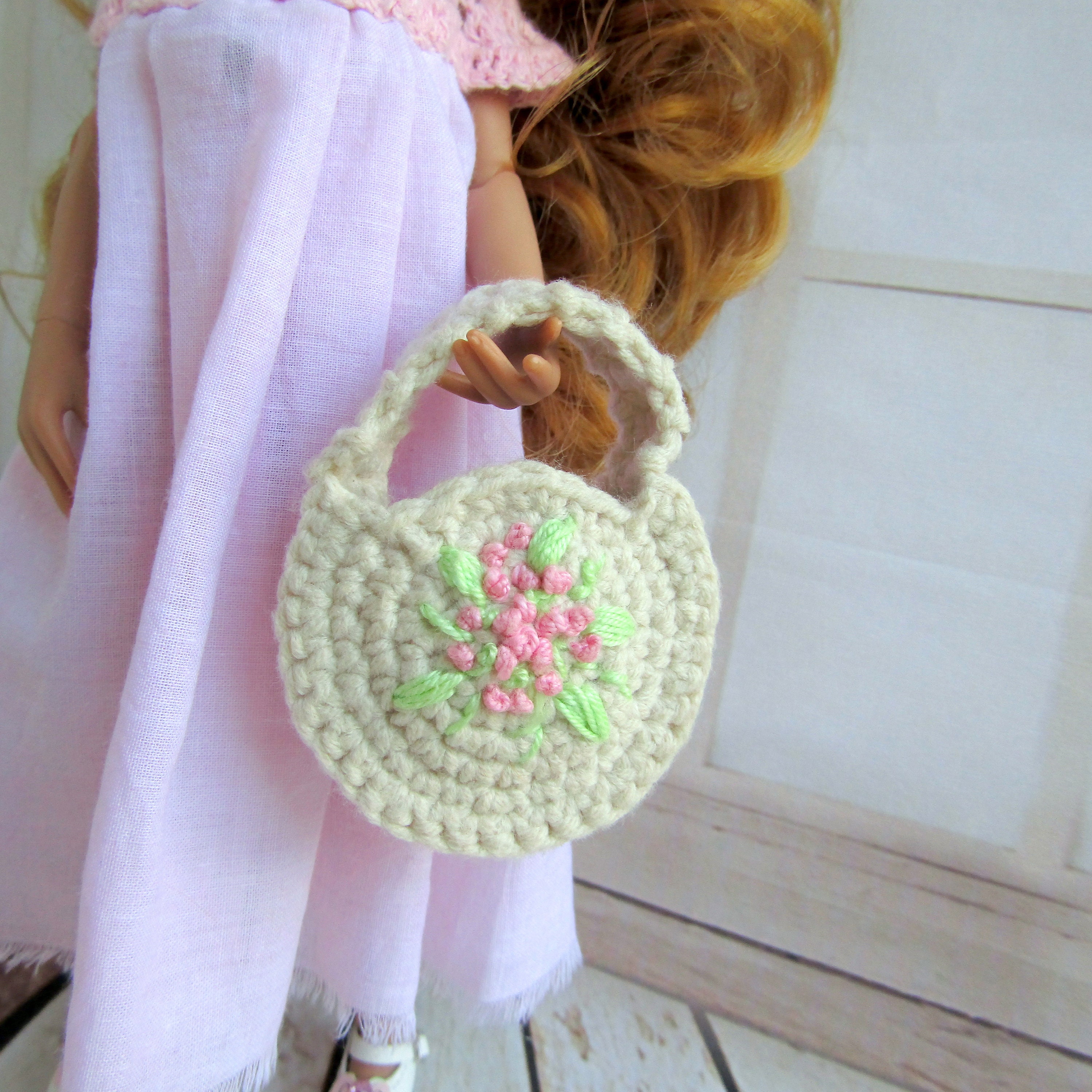 Miniature bag for doll accessories Mini crochet bags Blythe Etsy