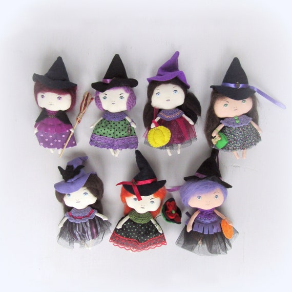 Kitchen Witch Doll In Hat Halloween Decoration Dolls Whimsical Etsy
