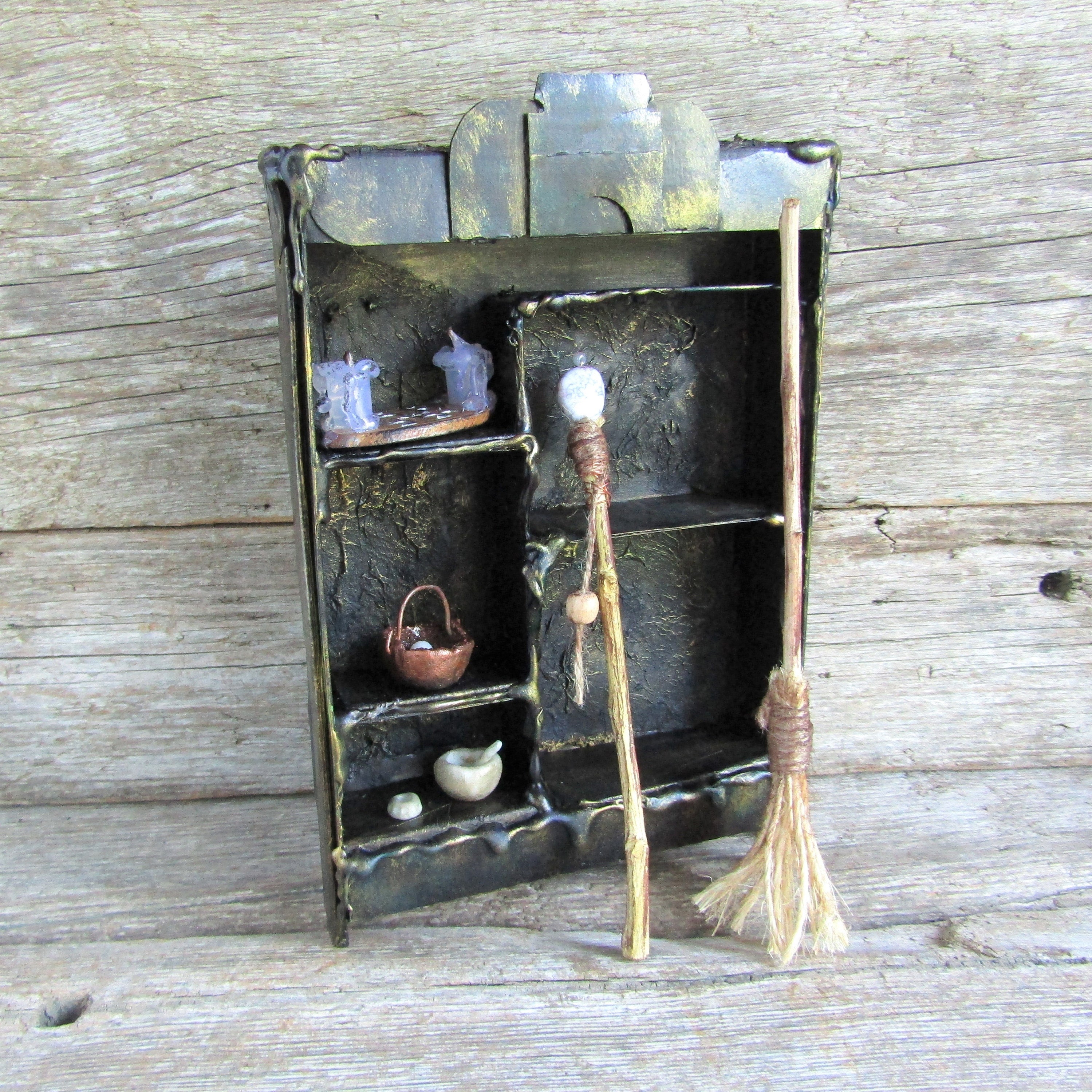 Dollhouse Chiffon Mini Accessoires de cuisine pot four tissu four ITTM étagère en bois 